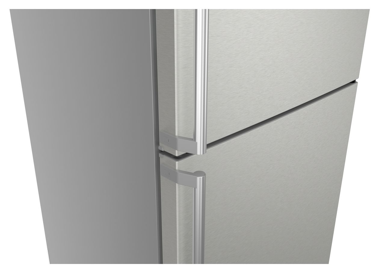 iQ300 KG49NEICU 311 l / 129 l Kühl-Gefrierkombi freistehend NoFrost 178 kWh Jahr  (Edelstahl) 