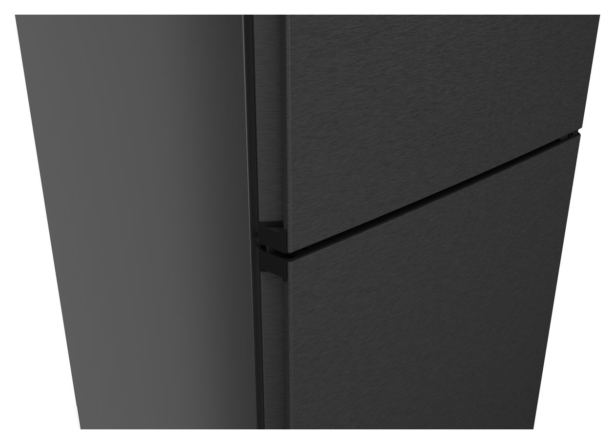 iQ300 KG49NXXCF 311 l / 129 l Kühl-Gefrierkombi freistehend NoFrost 178 kWh Jahr  (Schwarz, Edelstahl) 