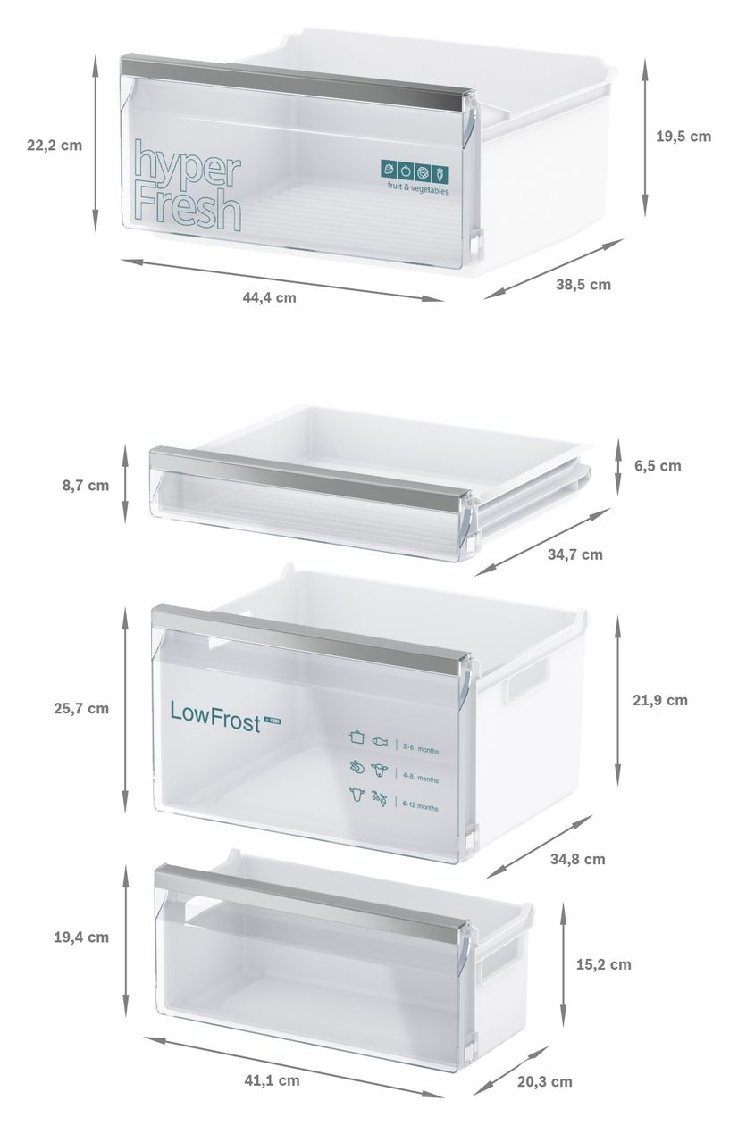 iQ300 KI86VVSE0 Schlepptür 183 l / 84 l 177,5 cm Einbau Kühl-/Gefrierkombination 229 kWh 