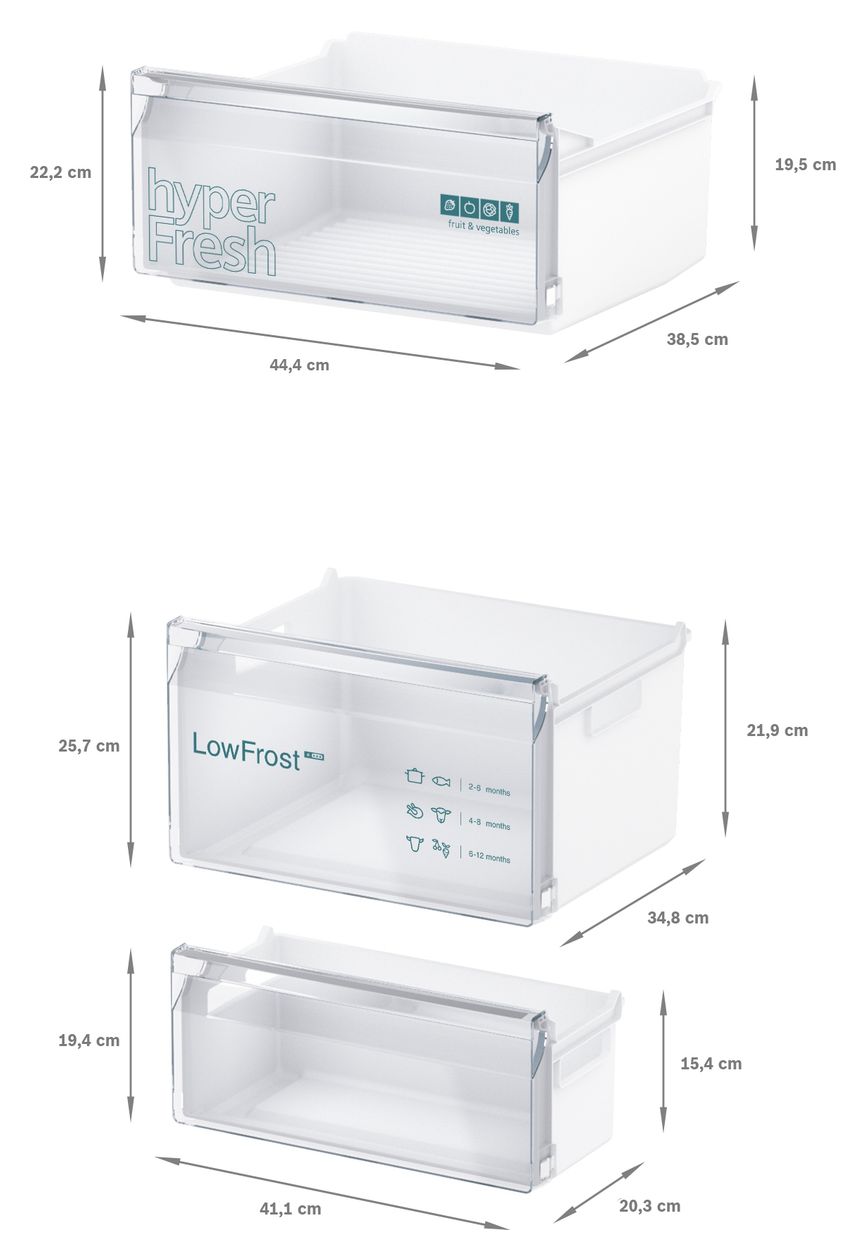 iQ300 KI87VVSE0 Schlepptür 200 l / 70 l 177,5 cm Einbau Kühl-/Gefrierkombination 216 kWh 