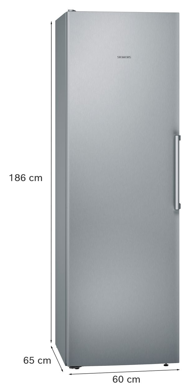 iQ300 KS36VGIDP 346 l / 346 l Kühlschrank freistehend EEK: D 93 kWh Jahr  (Edelstahl) 