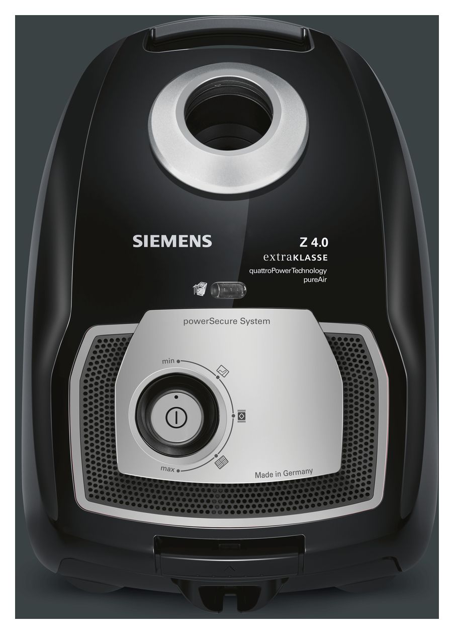 iQ300 plus VSZ4GMJUBI extraKlasse Bodenstaubsauger mit Staubbeutel 600 W  (Schwarz) 