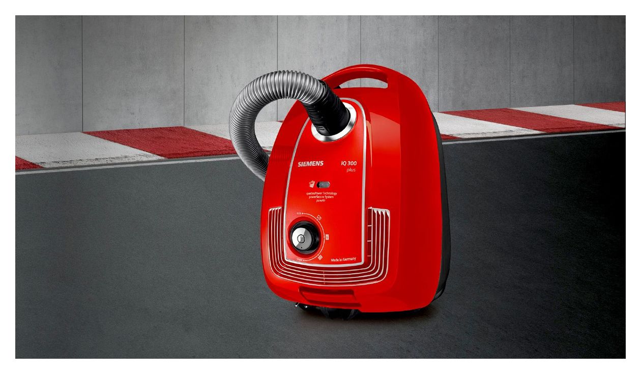 iQ300 VSP3AAAA Limited Edition Bodenstaubsauger mit Staubbeutel 750 W Hygienefilter  (Rot) 