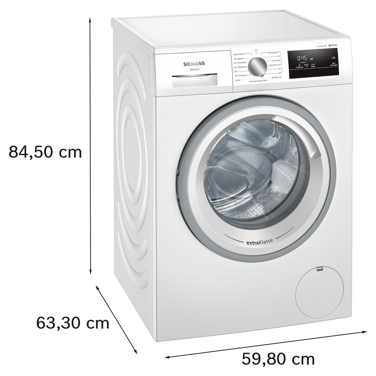 IQ300 WM14N094 8 kg Frontlader Waschmaschine 1400 U/min aquaStop Funktion 