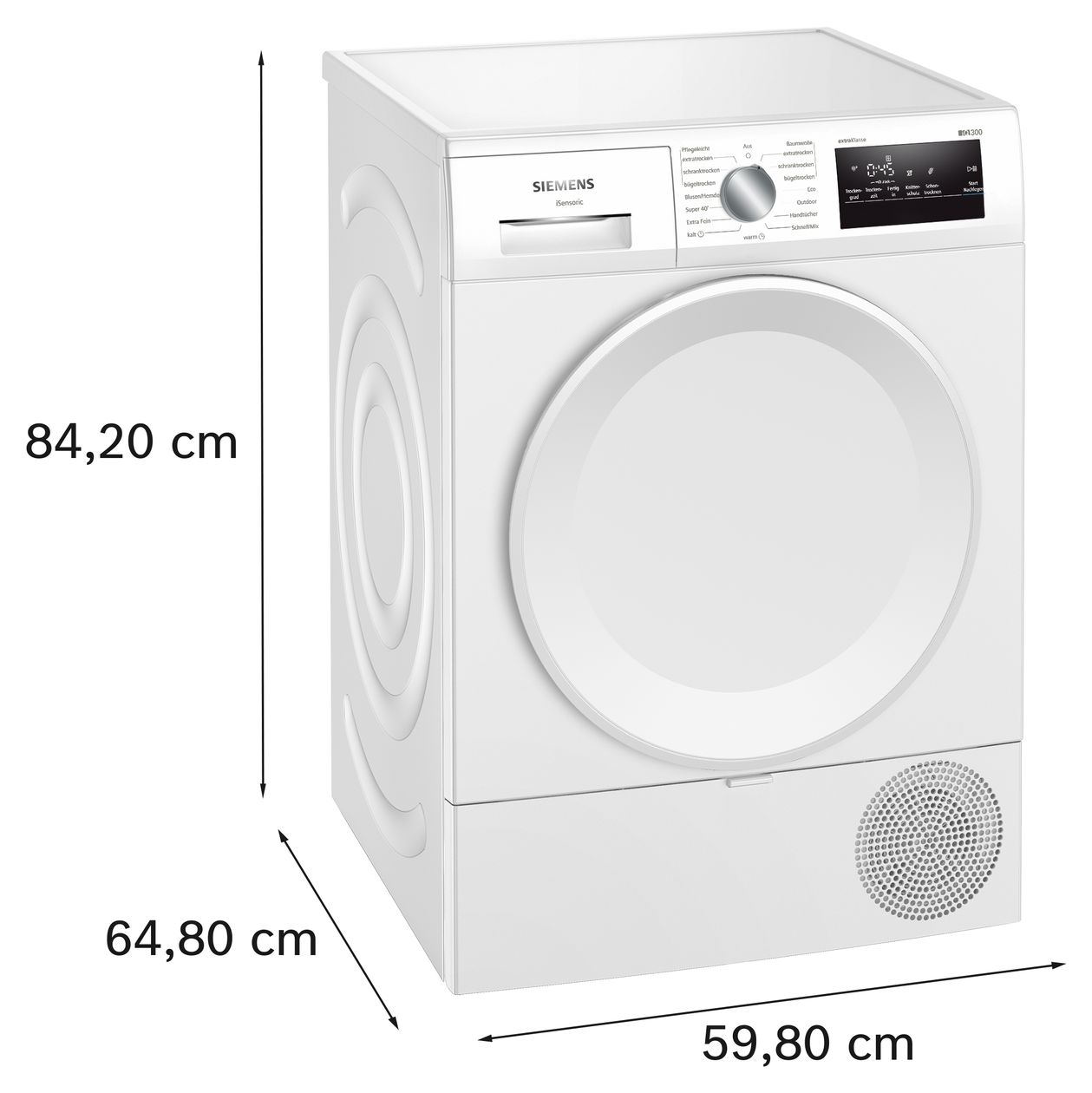 iQ300 WT43HV94 Kondensations Trockner Frontlader 