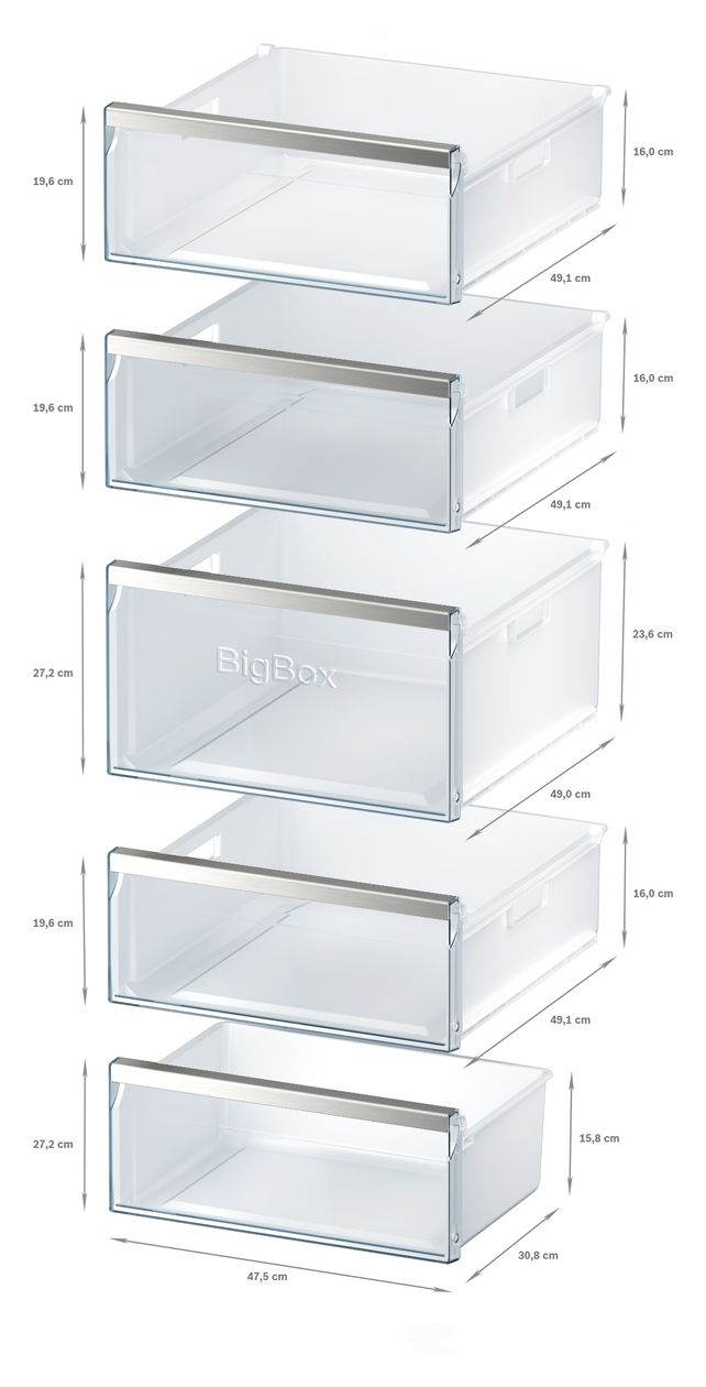 iQ500 GS54NUWDV 328 l Gefrierschrank 212 kWh Jahr NoFrost  (Weiß) 