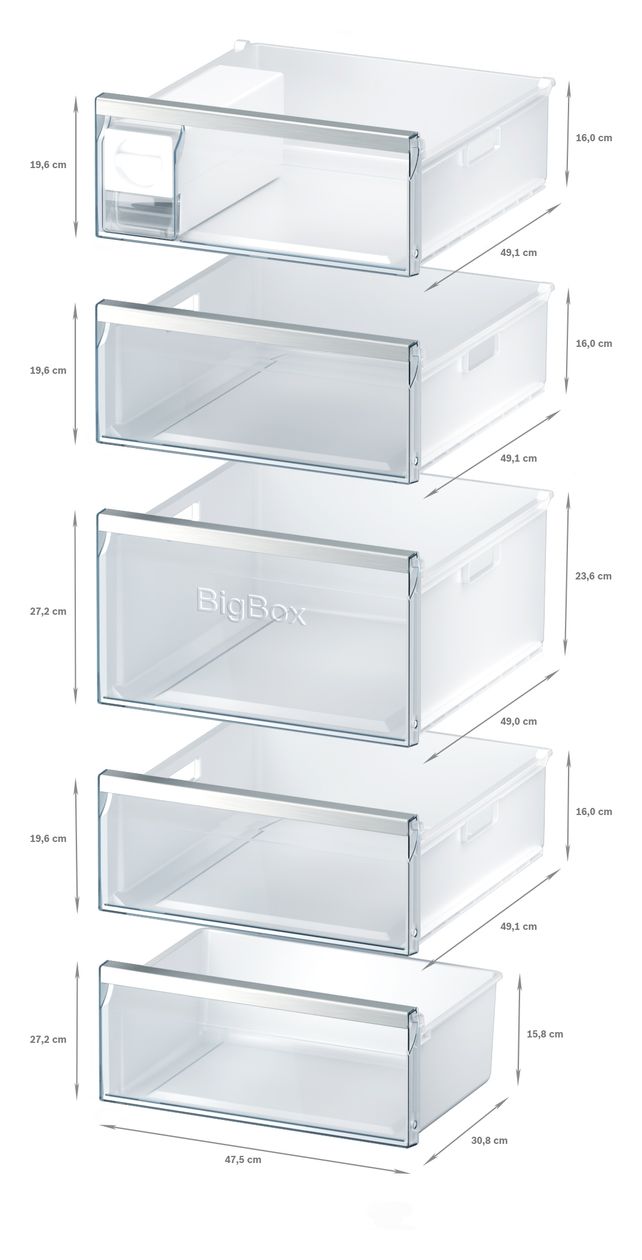 iQ500 GS58NAWDV 366 l Gefrierschrank 222 kWh Jahr NoFrost  (Weiß) 