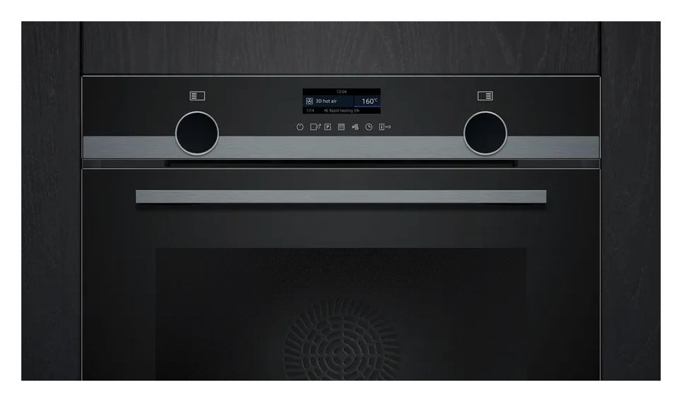 iQ500 HB479G5A7F Einbaubackofen groß AutoClean (Schwarz/Edelstahl) 