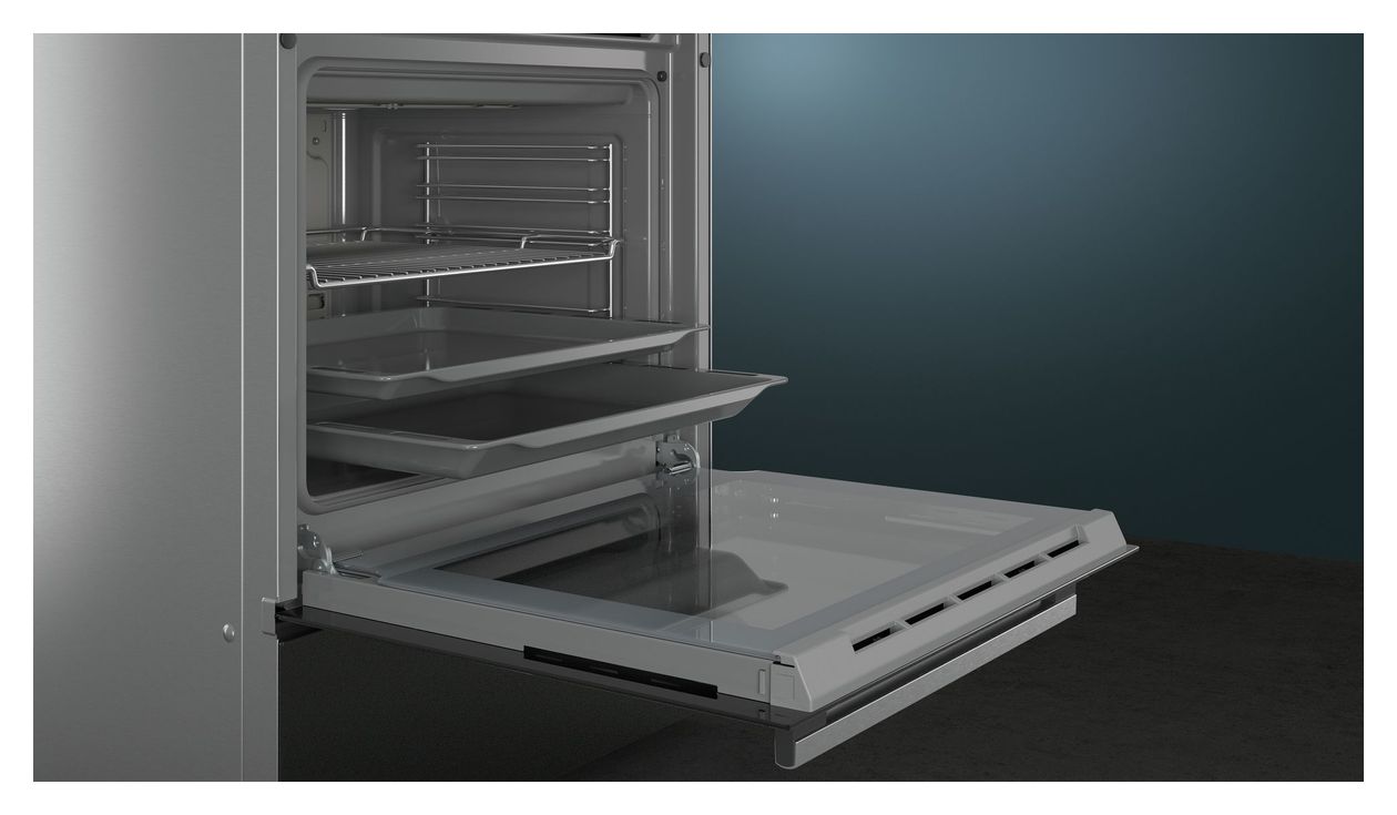 iQ500 HK9S5A240 Freistehender Herd Elektro normal mit Glaskeramik Kochfeld 