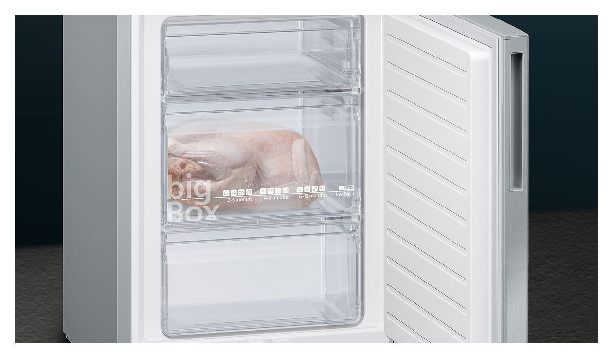 iQ500 KG36EALCA 214 l / 94 l Kühl-Gefrierkombi freistehend 149 kWh Jahr  (Edelstahl) 