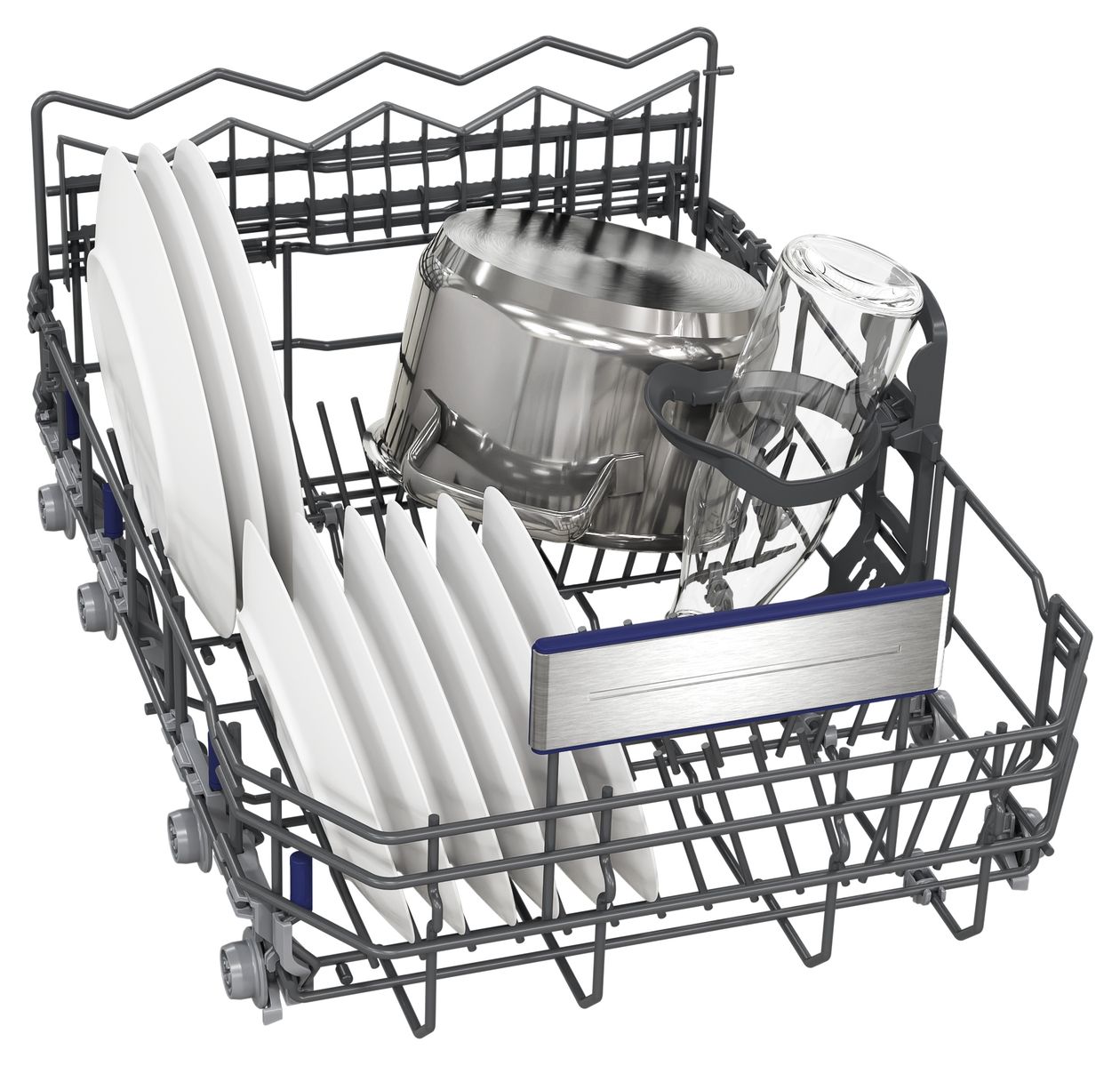 iQ500 SR55ZS10ME 45 cm Geschirrspüler teilintegriert (ohne Front) Sehr leise 10 Maßgedecke aquaStop Funktion Wärmetauscher 