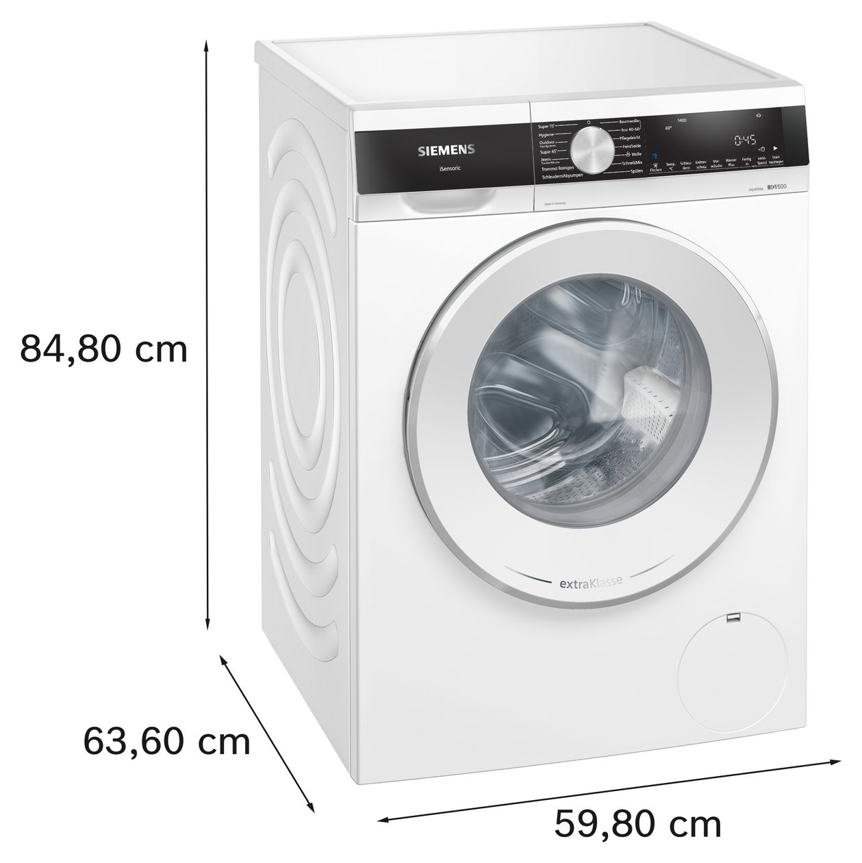 iQ500 WG44G2190 9 kg Frontlader Waschmaschine 1400 U/min aquaStop Funktion 