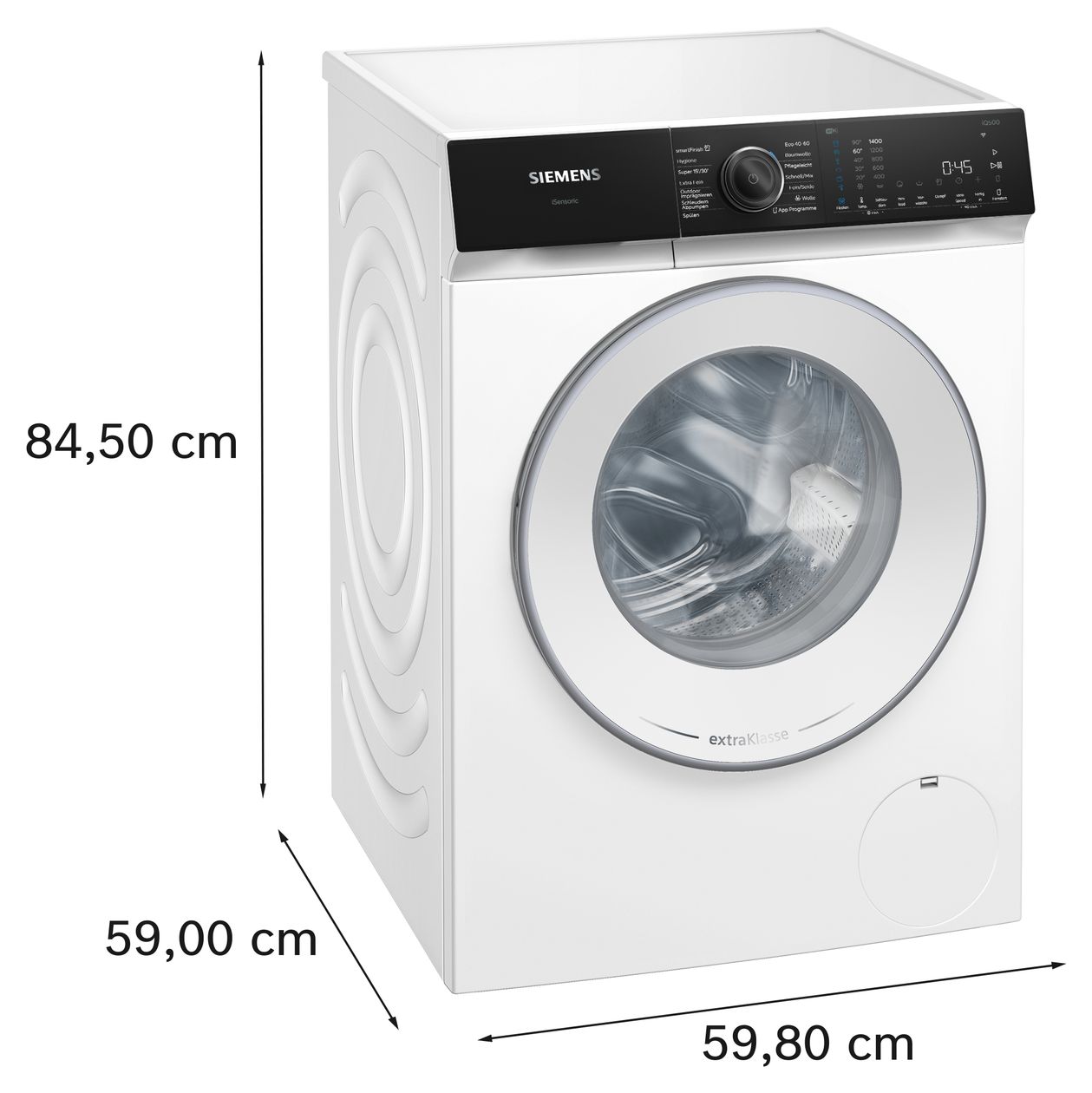 iQ500 WG44H2M90 9 kg Frontlader Waschmaschine 1400 U/min aquaStop Funktion 