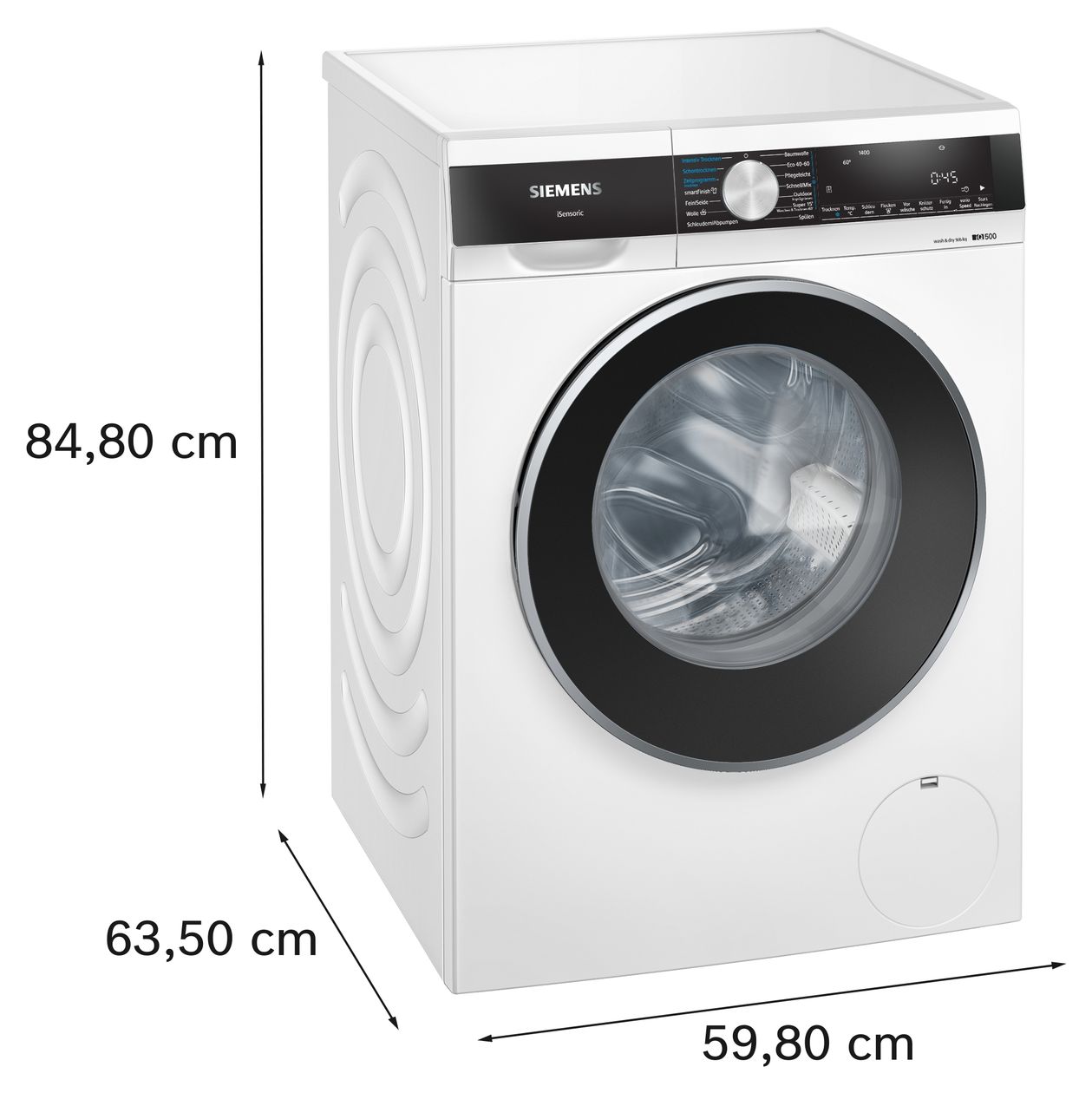 iQ500 WN44G242 9 kg 6 kg Waschtrockner 1400 U/min 