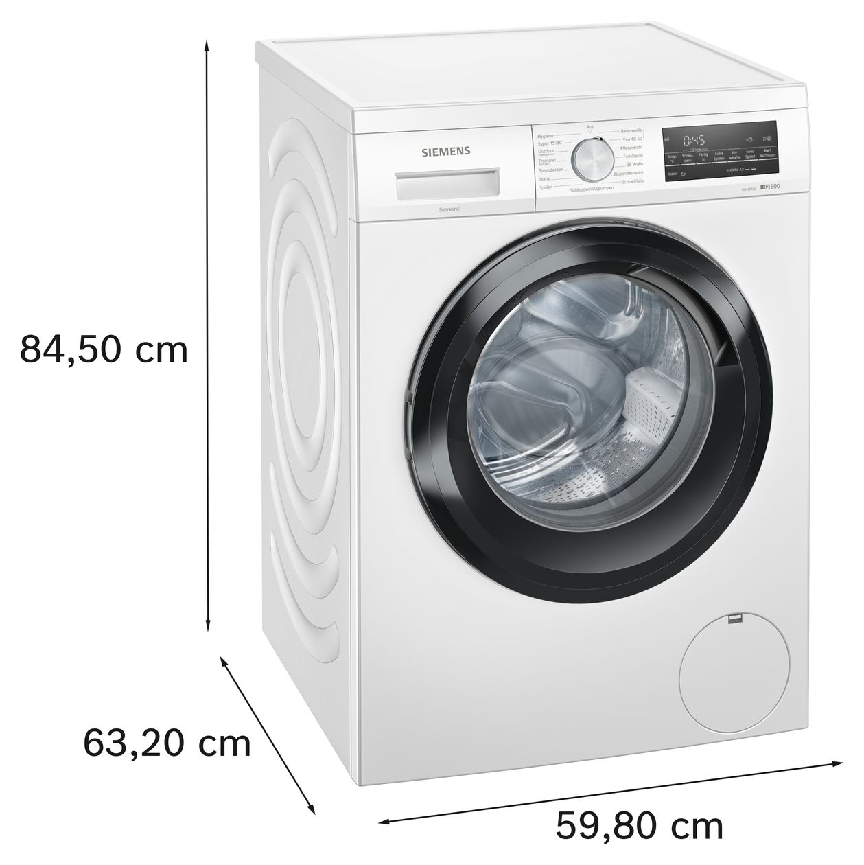iQ500 WU14UT72EX 9 kg Frontlader Waschmaschine 1400 U/min aquaStop Funktion AutoClean 