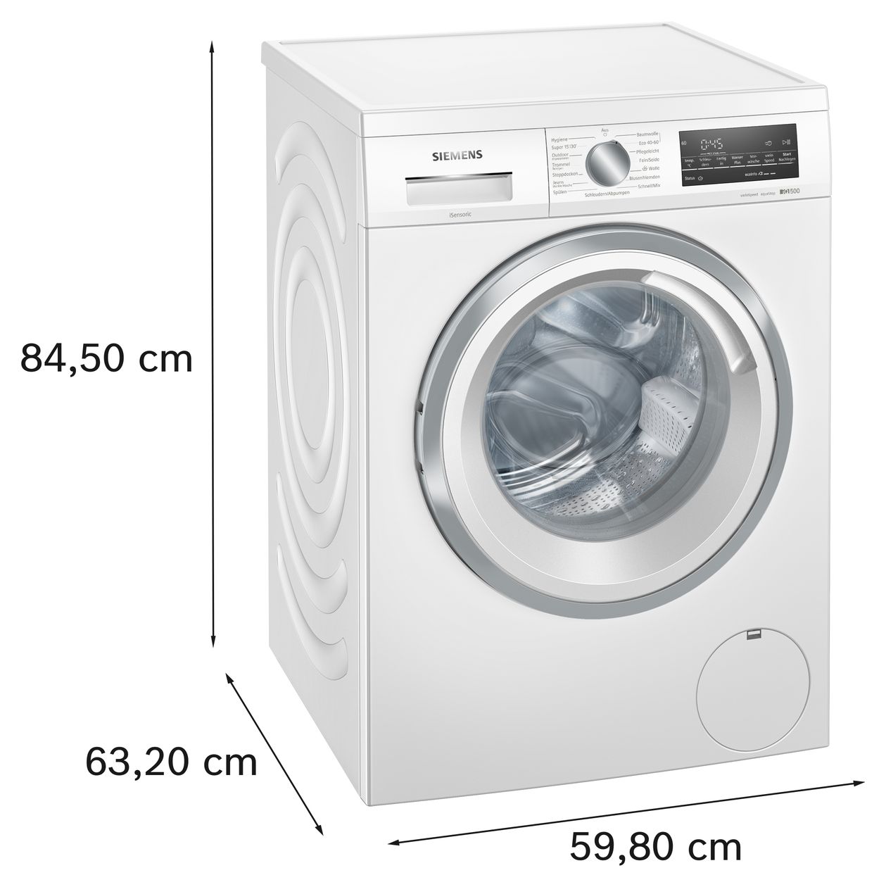 iQ500 WU14UT92 9 kg Frontlader Waschmaschine 1400 U/min aquaStop Funktion 
