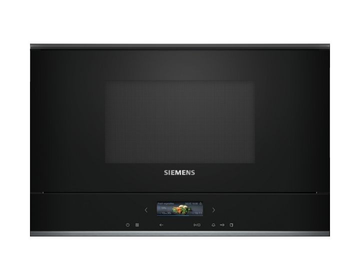 iQ700 BF722R1B1 Einbau-Mikrowelle 900 W Größe: mittel 5 Stufen (Schwarz) 