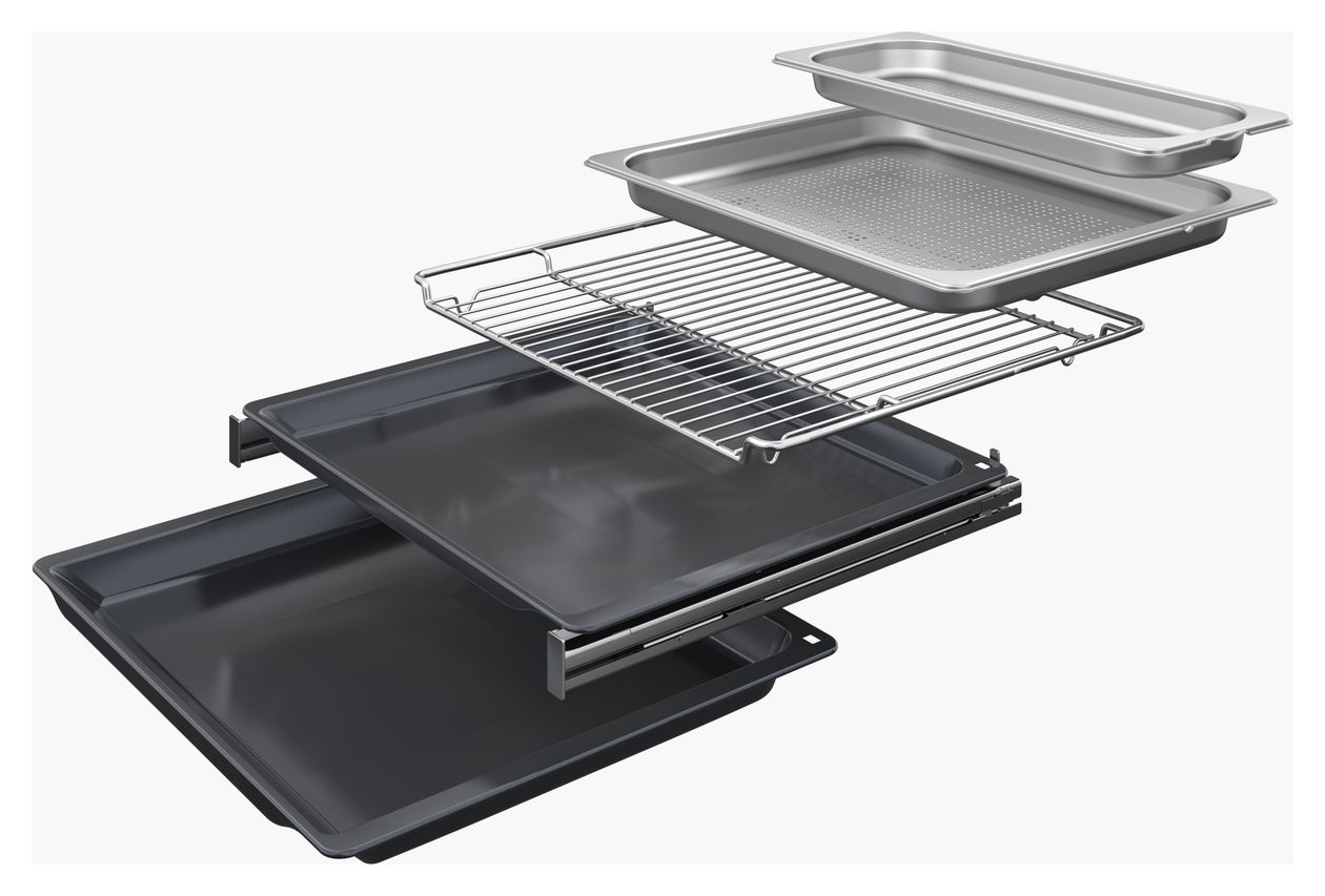 iQ700 CS938GCB2 Einbaubackofen kompakt Dampfgaren AutoClean (Schwarz) 