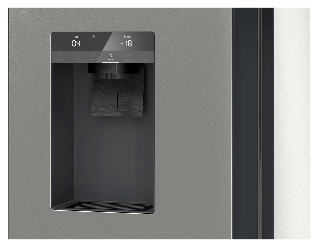 iQ700 KF96DPPEA Side-by-Side Kühl-/ Gefrierkombination French Door 375 l / 199 l 327 kWh NoFrost 1830 mm x 905 mm  (Edelstahl) 