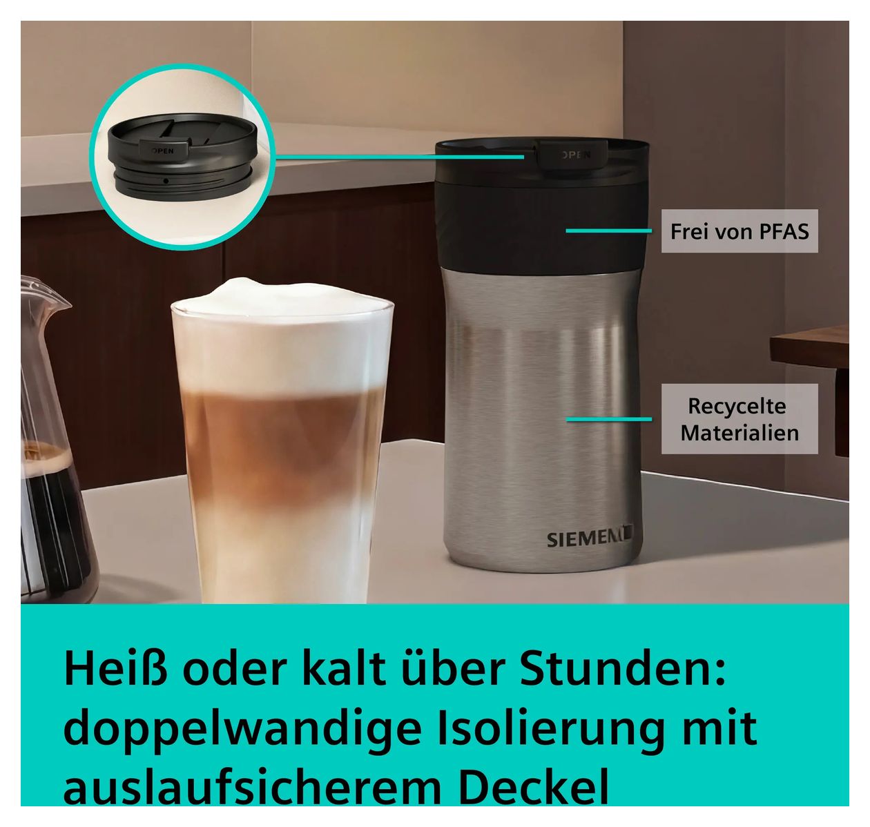 TZ40002 Thermobecher 480 ml  Becher  (Edelstahl) 