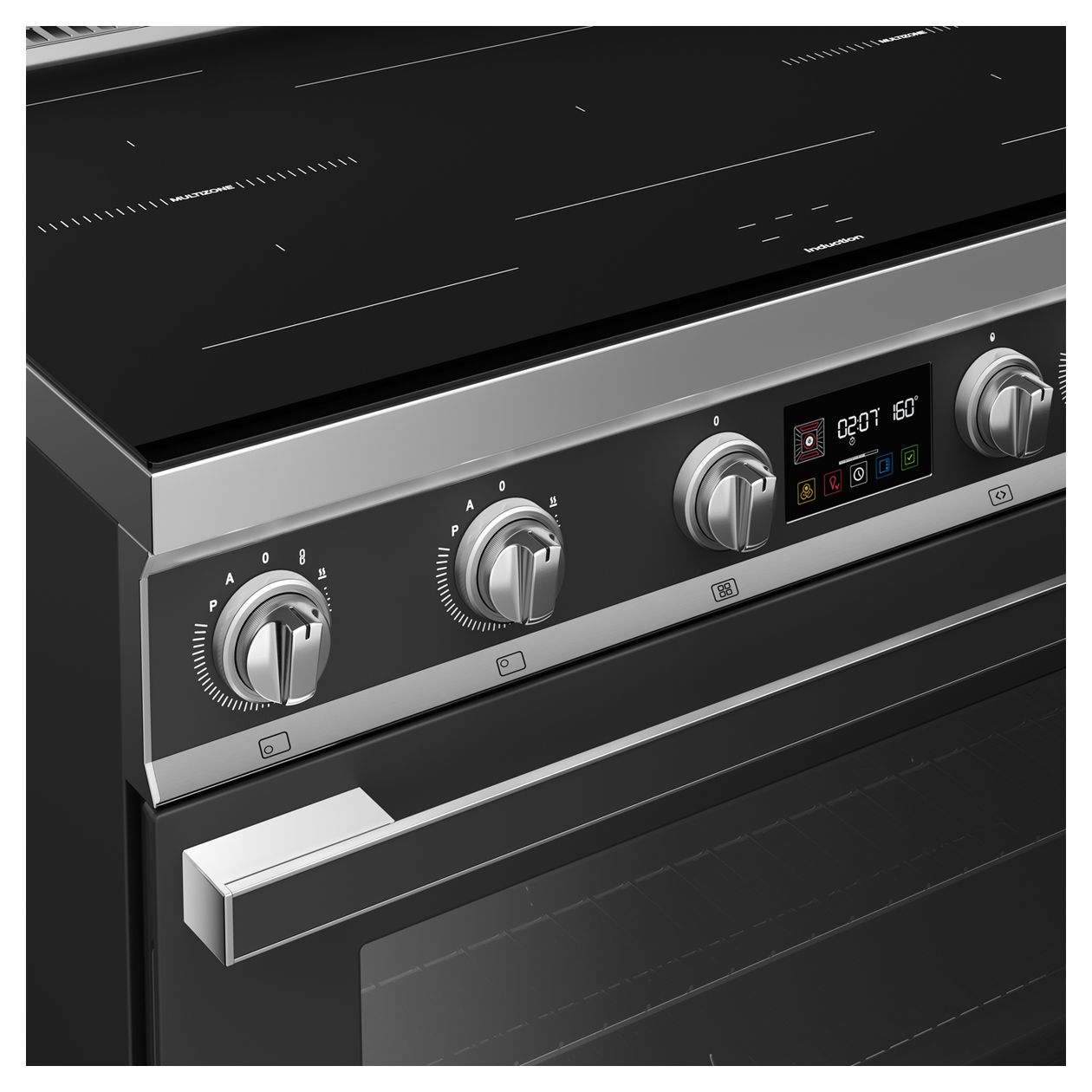CPF90I1PAN2 Freistehender Herd Elektro 105 l 10 Beheizungsarten Vapor Clean mit Induktions Kochfeld 
