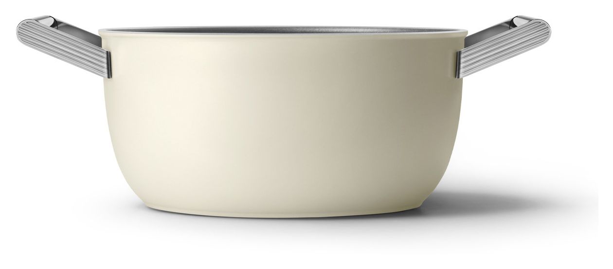 CSF2412CRM Schmortopf 50's Style 24 cm Keramik beschichtet  für alle Herdplatten und Backöfen bis 250° mit Glas-Deckel 