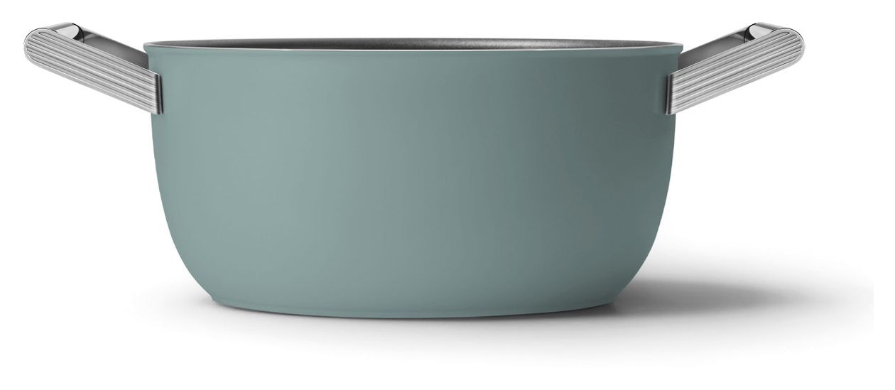 CSF2412EGM Schmortopf 50's Style 24 cm Keramik beschichtet für alle Herdplatten und Backöfen bis 250° mit Glas-Deckel 