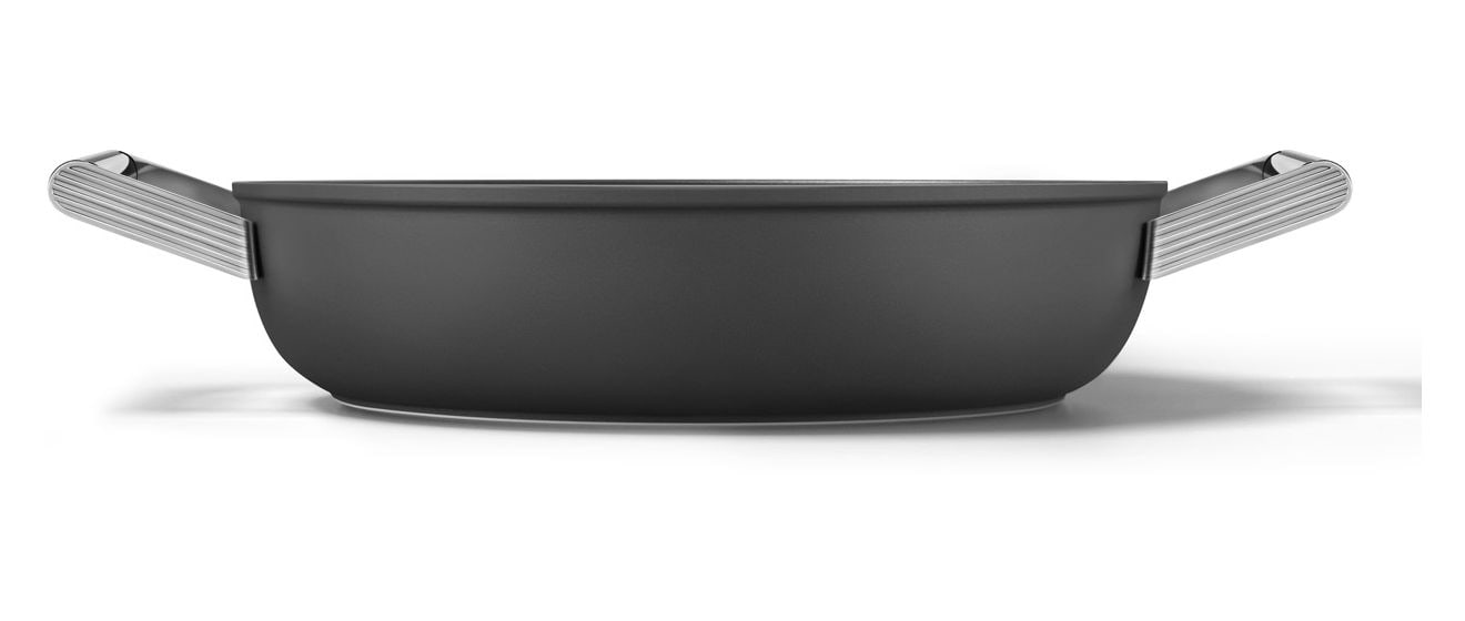 DPF2812BLM Schmorpfanne 50's Style 28 cm Keramik beschichtet für alle Herdplatten und Backöfen bis 250° mit Glas-Deckel 