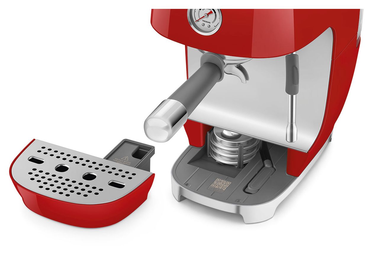 ECF03RDEU Siebträger Kaffeemaschine 15 bar 1480 W  (Rot) 