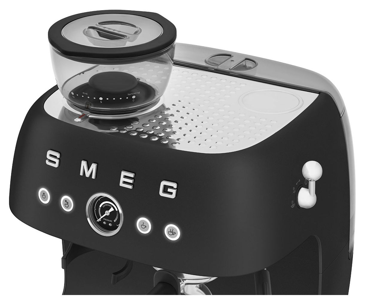 EGF03BLMEU Siebträger Kaffeemaschine 15 bar 1650 W  (Schwarz) 