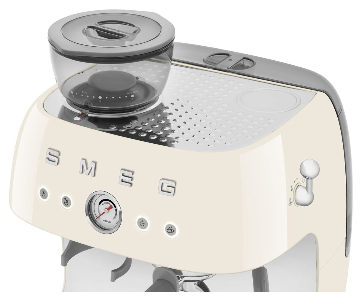 EGF03CREU Siebträger Kaffeemaschine 15 bar 1650 W  (Cremefarben) 