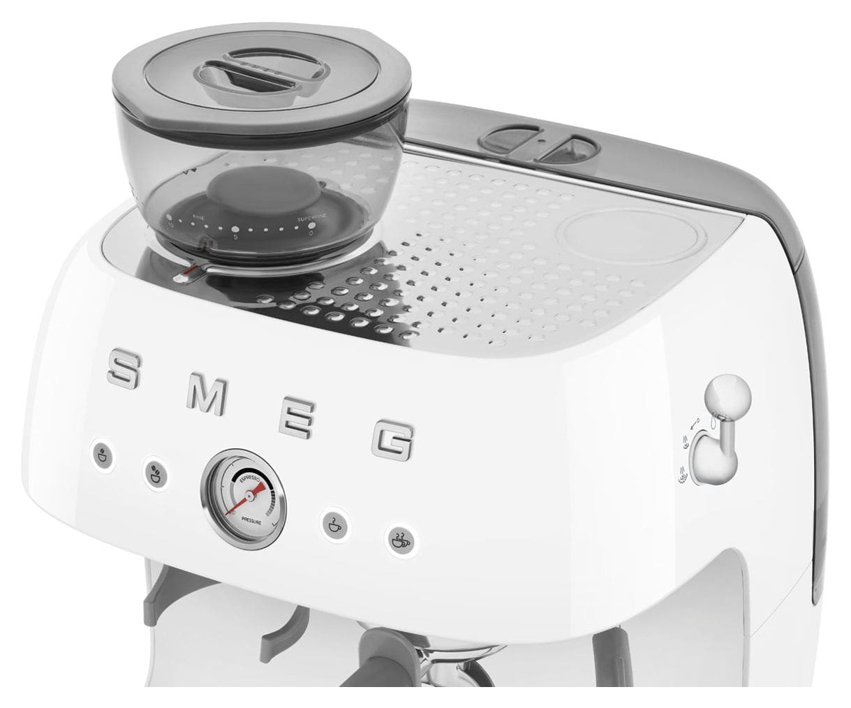 EGF03WHEU Siebträger Kaffeemaschine 15 bar 1650 W  (Weiß) 