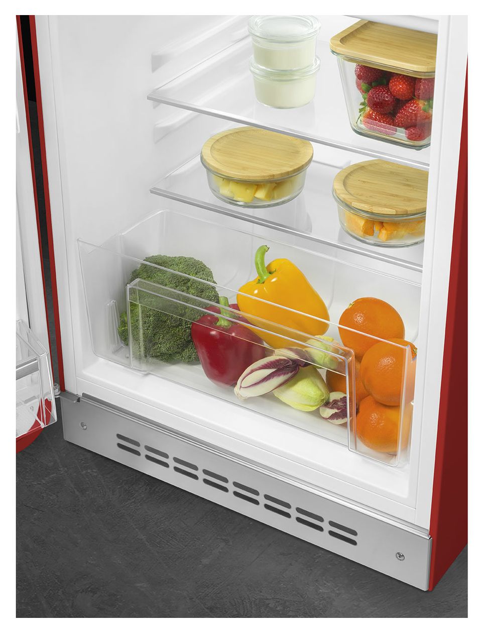 FAB10LRD6 122 l / 105 l Kühlschrank freistehend EEK: D 115 kWh Jahr  (Rot) 
