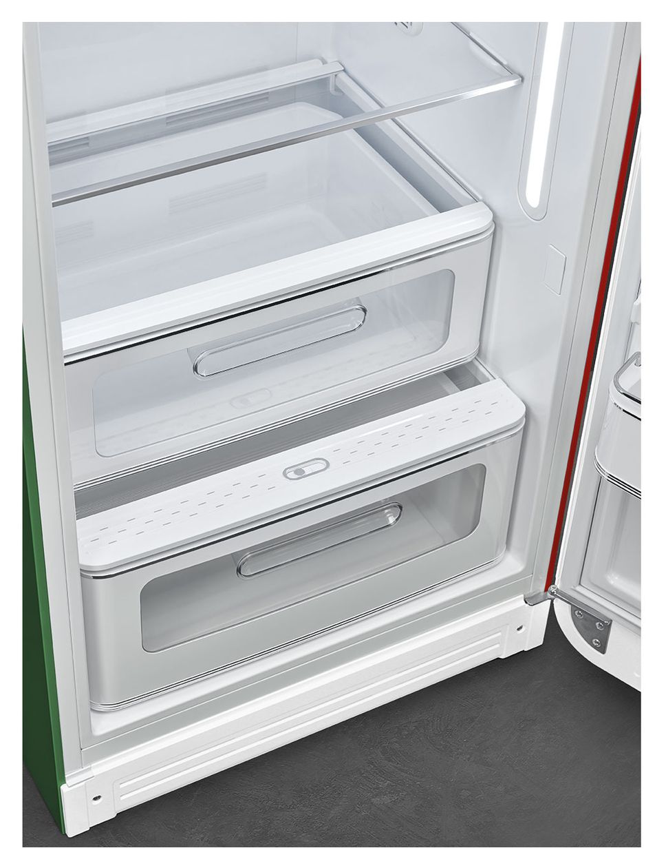 FAB28RDIT6 270 l / 244 l Kühlschrank freistehend EEK: C 104 kWh Jahr  (Grün, Weiß, Rot) 