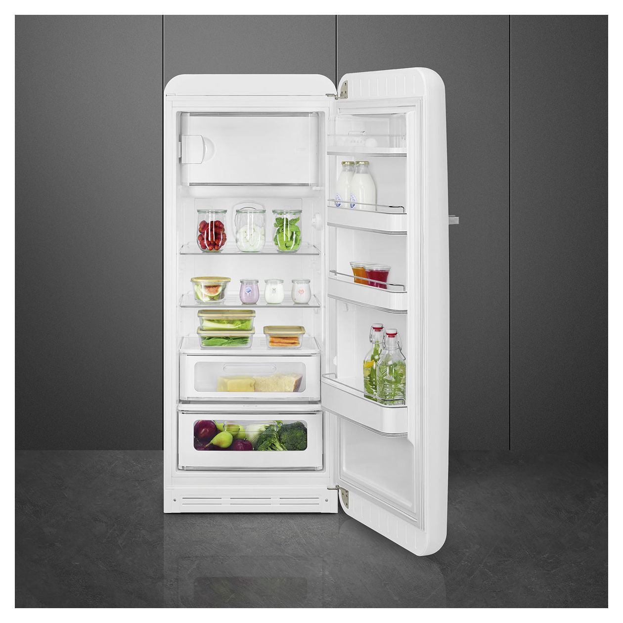 FAB28RWH6 270 l / 244 l Kühlschrank freistehend EEK: C 104 kWh Jahr  (Weiß) 