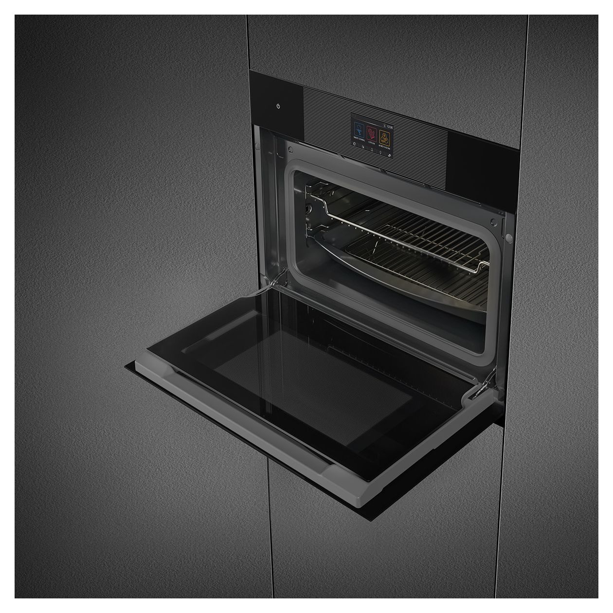SO4104M2PB3 Einbaubackofen kompakt AutoClean Mikrowelle (Schwarz) 