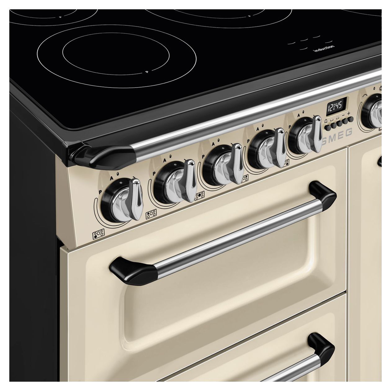TR93IP2 Range Cooker (Kochherd) Elektro normal 5 Beheizungsarten mit Induktions Kochfeld 