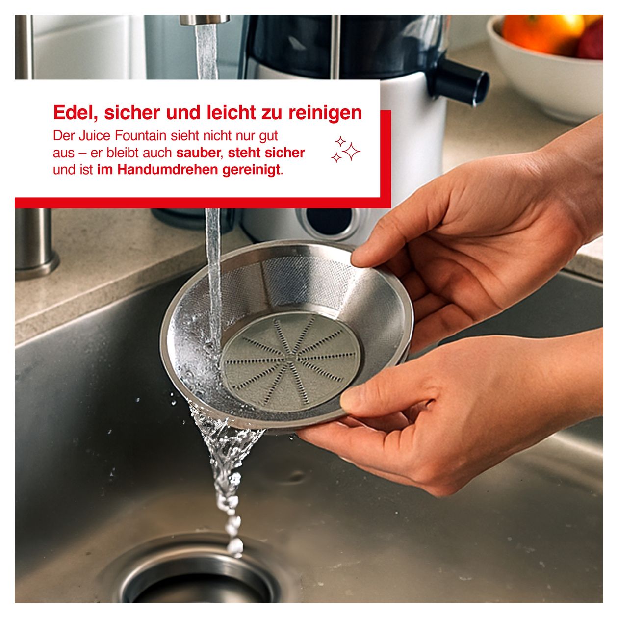 8451 Juice Fountain Compact 1200 W  (Schwarz, Silber) 