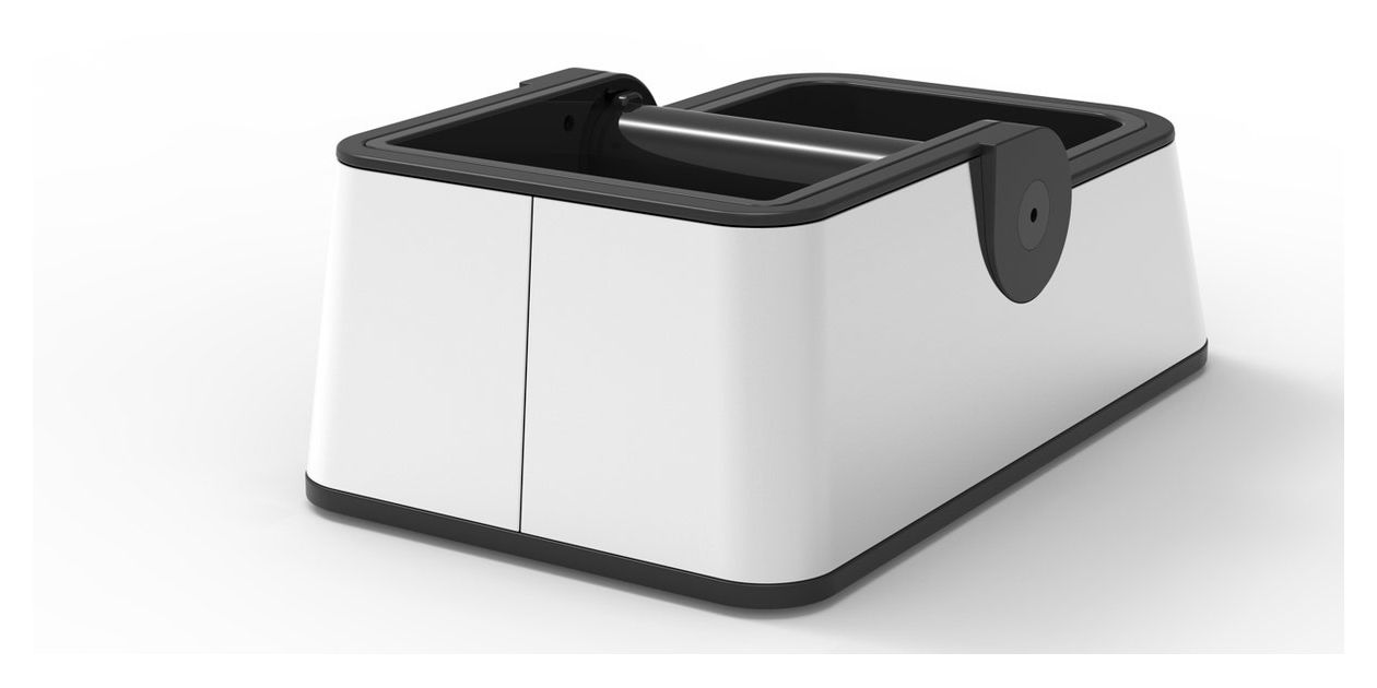 97843 Perfetta Knock Box  Kaffeesatzbehälter  (Schwarz, Edelstahl) 