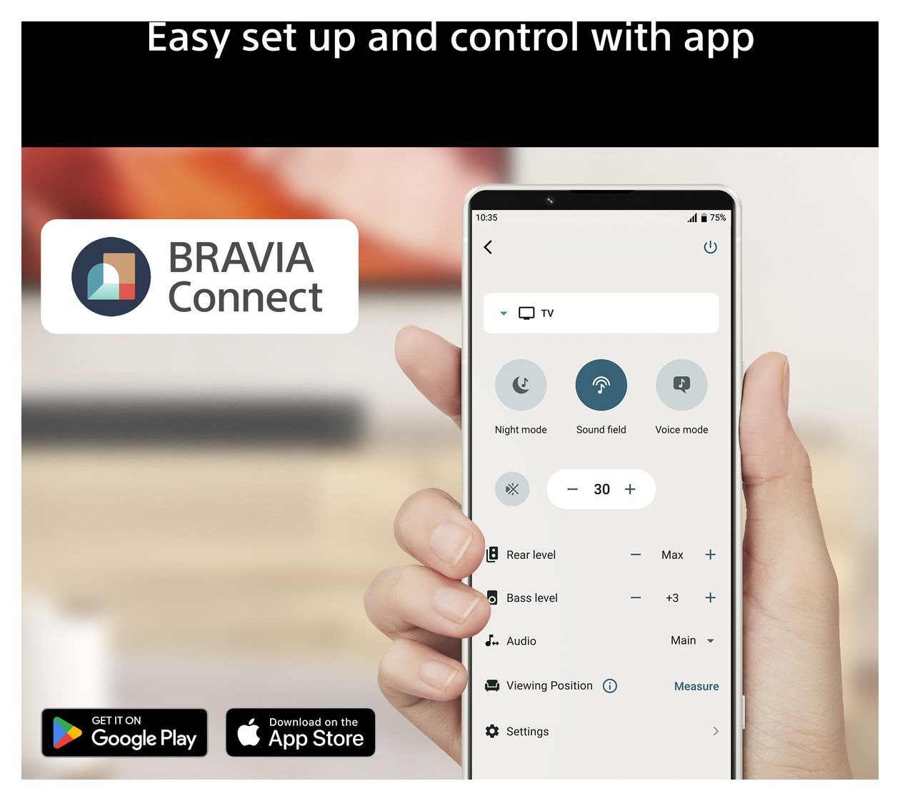 Bravia Theatre Rear 9 180 W WLAN Lautsprecher mit Bluetooth  (Schwarz) 