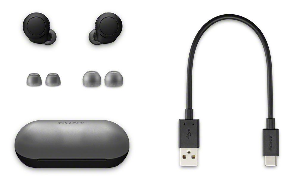 WF-C500 In-Ear Bluetooth Kopfhörer Kabellos TWS 10,5 h Laufzeit IPX4  (Schwarz) 