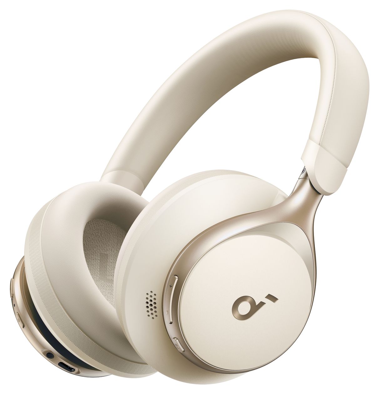Space One Ohraufliegender Bluetooth Kopfhörer kabelgebunden&kabellos  (Cremefarben) 