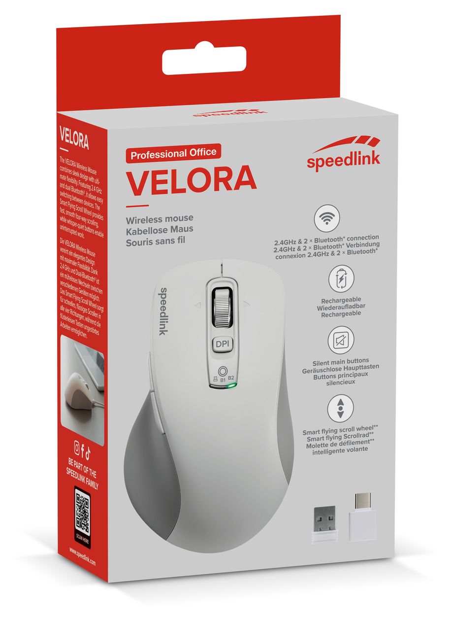 SL-630310 4800 DPI Büro Maus Optisch  (Weiß) 