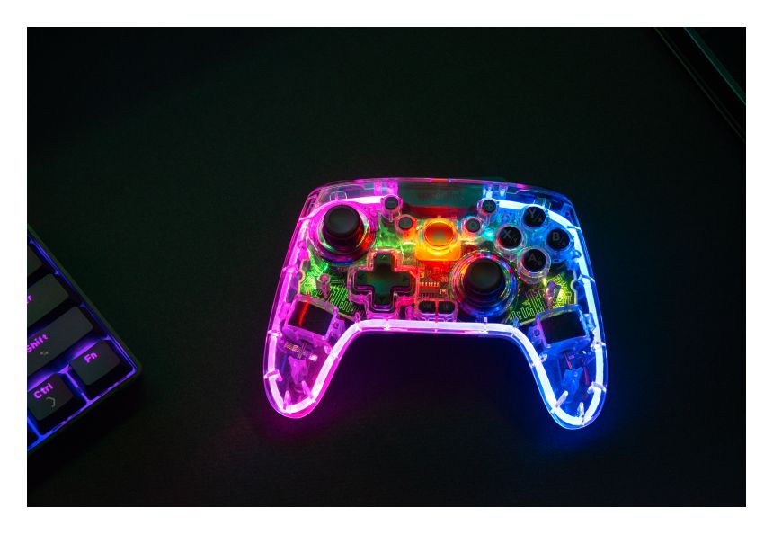 SL-650115-CR Rait NX Analog / Digital Gamepad für PC, Android, Nintendo Switch Lite, Nintendo Switch OLED, Playstation 3  (Transparent) 