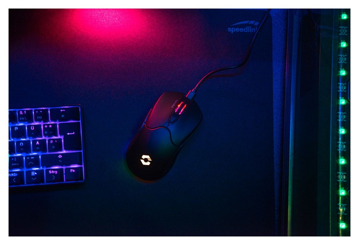 Velox Wireless 4800 DPI Gaming Maus  (Schwarz) 