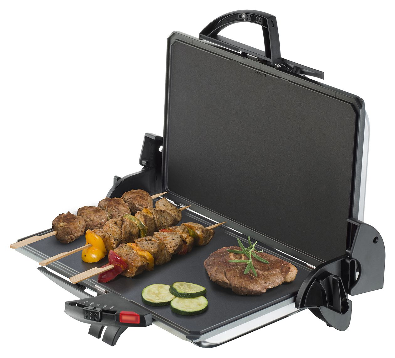 PG 4.4 Kontaktgrill 2000 W mit 370 x 230 mm Fläche  (Schwarz, Champagner) 