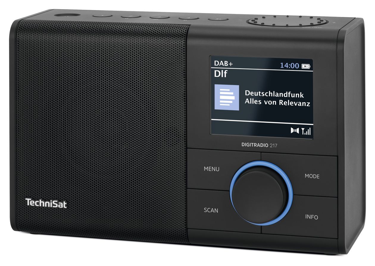Digitradio 217 Bluetooth DAB+, FM, VHF Radio Tragbar  (Schwarz) 