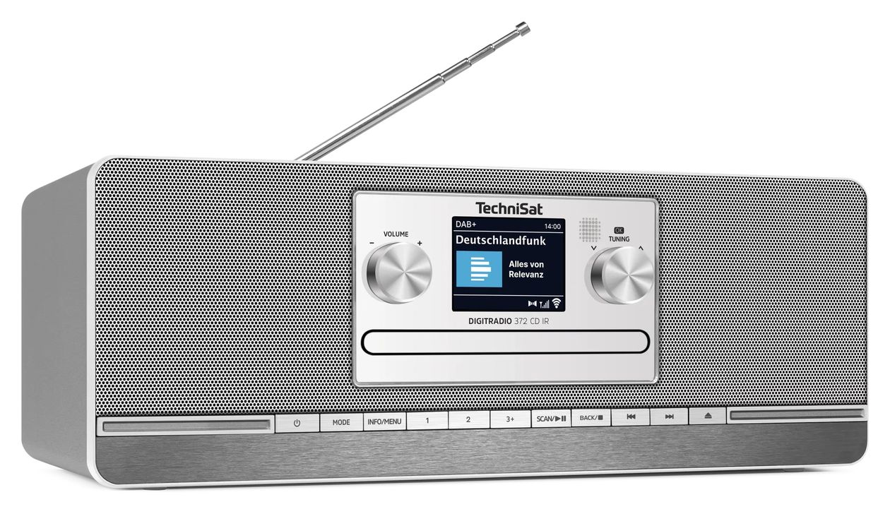 DigitRadio  372CD IR Bluetooth DAB+, FM Radio Internet  (Anthrazit, Silber) 