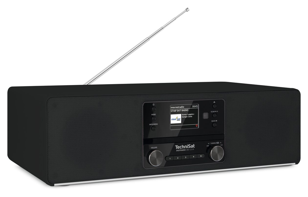 Digitradio 380CD IR Bluetooth DAB+, FM Radio Internet  (Schwarz) 