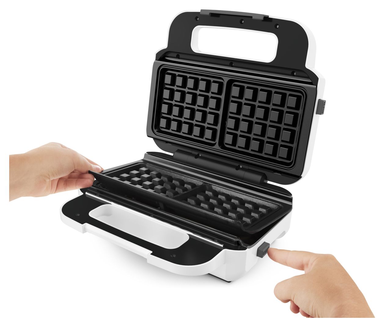 SW7011 Snack XL Waffel- und Sandwichmaker 850 W  (Weiß, Edelstahl) 
